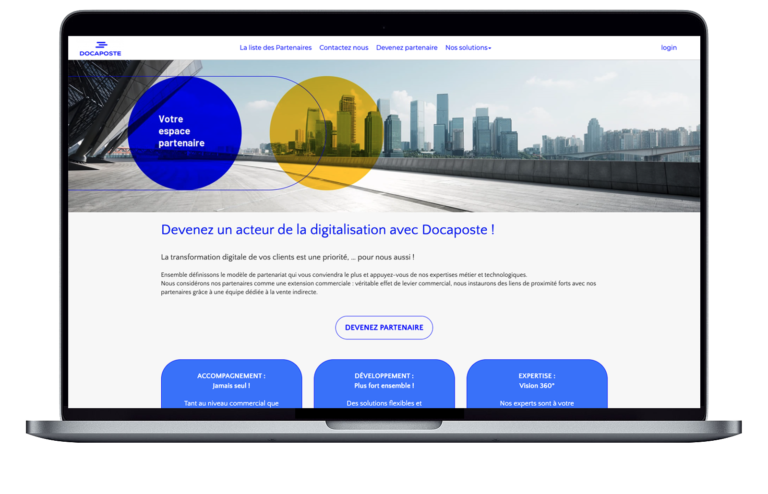 The MyPRM platform chosen by Docaposte to manage its network of partners